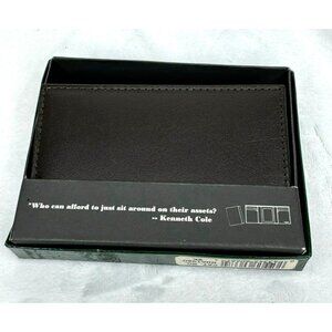 Dopp Collection Genuine Leather Brown Trifold Wallet